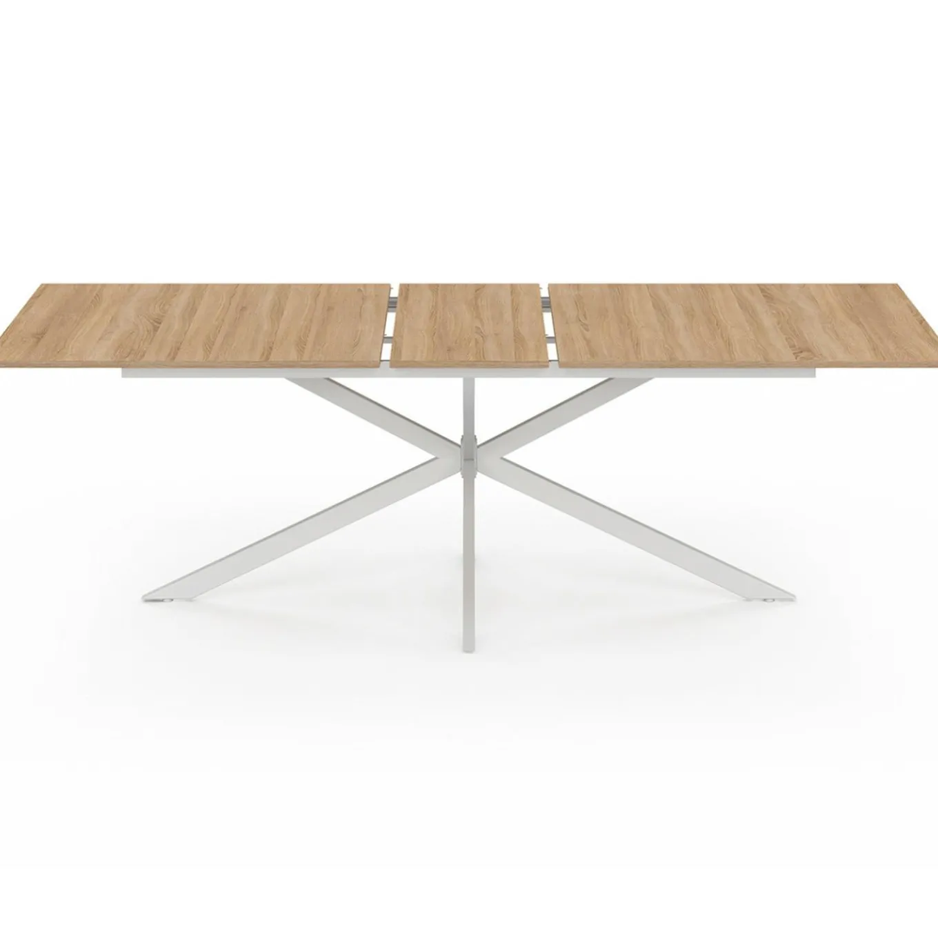 IDMarket Table à manger extensible rectangle pied araignée bois* Salle À Manger Complète|Tables Et Chaises