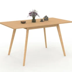 IDMarket Table à manger extensible 4-8 places 110-150 cm effet bois* Collection Contemporaine|Tables