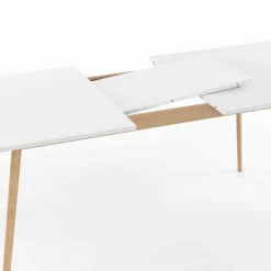 IDMarket Table à manger extensible blanche* Meubles Blancs|Petits Meubles