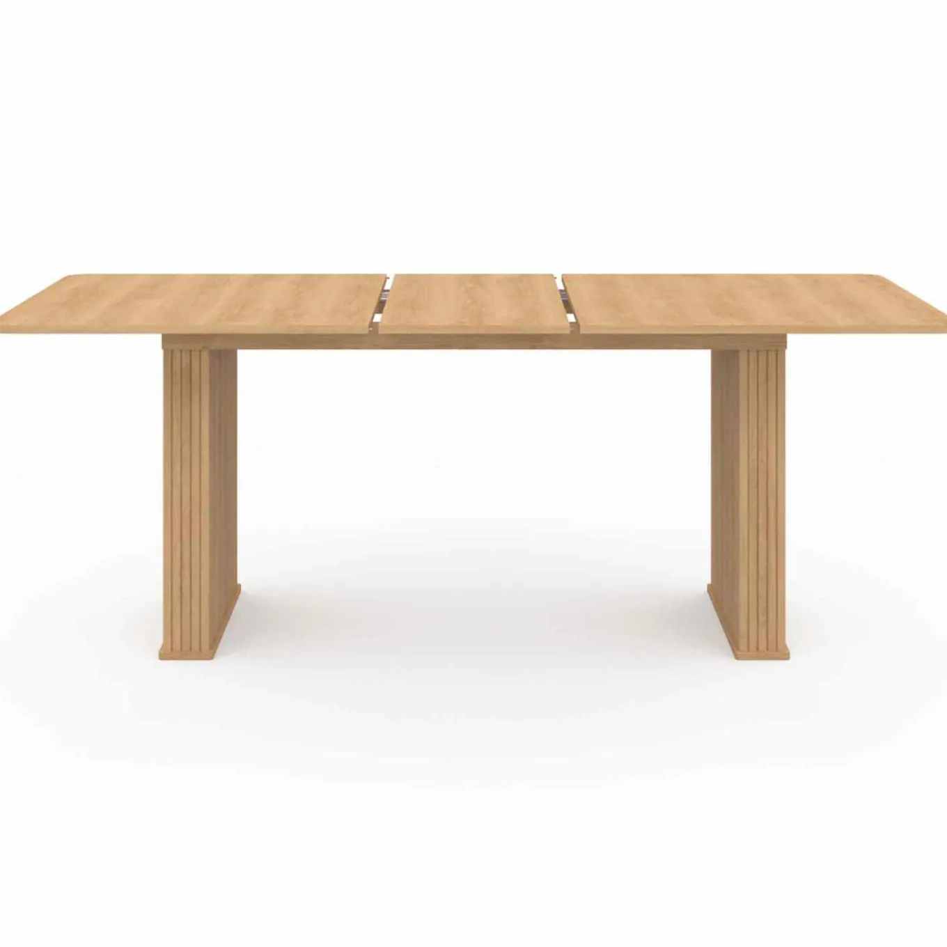 IDMarket Table à manger rectangulaire extensible coloris bois 6-10 personnes* Tables