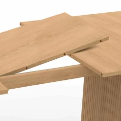 IDMarket Table à manger rectangulaire extensible coloris bois 6-10 personnes* Tables