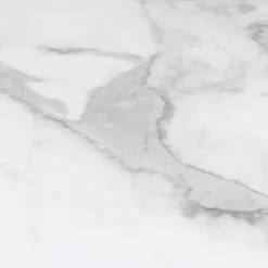 IDMarket Table à manger ronde effet marbre blanc 4-6 personnes* Collection Design|Collection Moderne