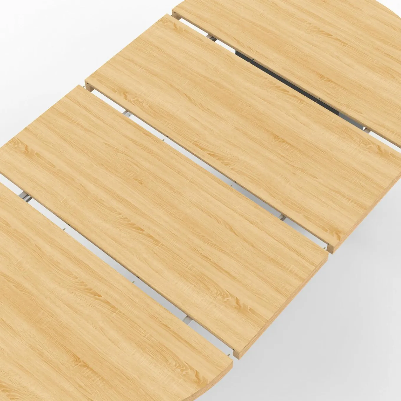 IDMarket Table à manger ronde extensible 110-200 cm 4-10 personnes bois et noir style moderne* Collection Contemporaine|Tables