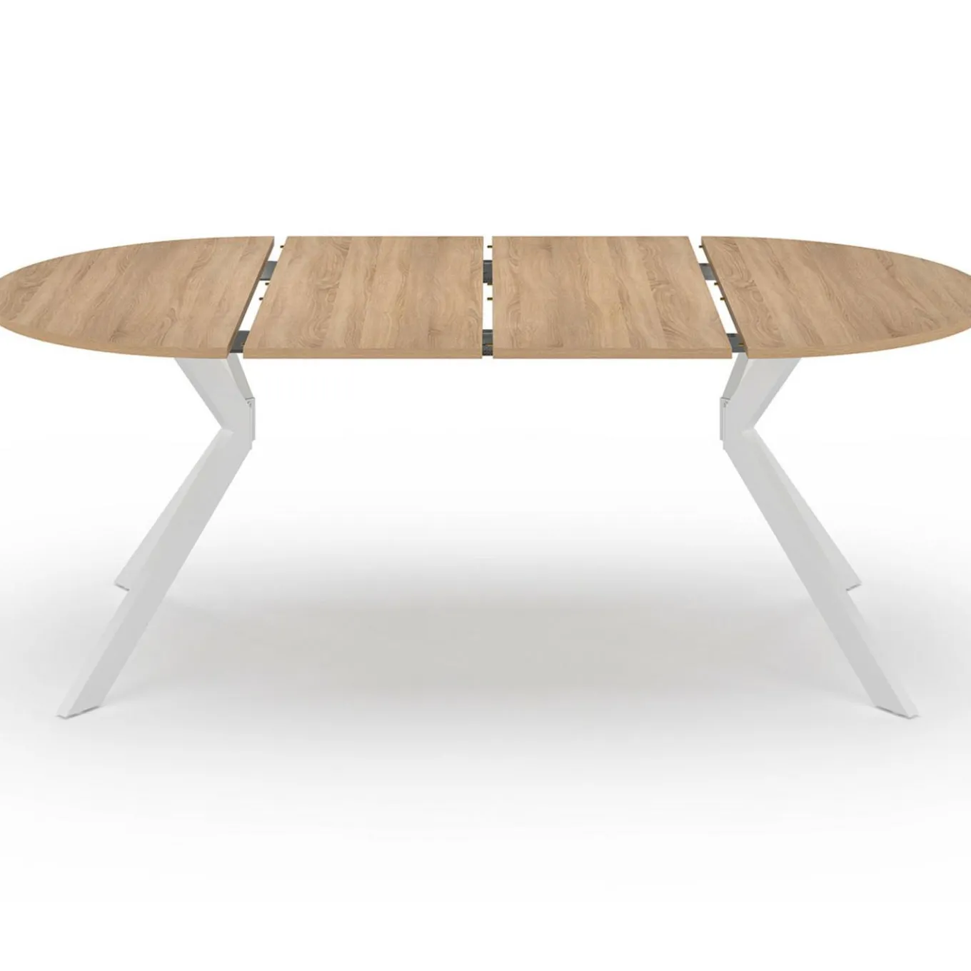 IDMarket Table à manger ronde extensible 110-200 cm 4-10 personnes bois et blanc pied araignée* Tables|Tables Et Chaises