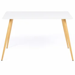 IDMarket Table à manger scandinave blanche SARA* Meubles Blancs|Collection Scandinave