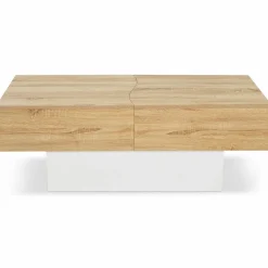 IDMarket Table basse design avec rangement mini bar intégré* Collection Contemporaine|Salon Complet