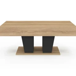 IDMarket Table basse plateau relevable rectangulaire bois et noir* Meubles Noirs|Meubles En Bois