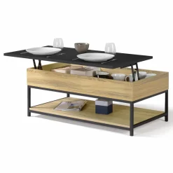 IDMarket Table basse rectangle design industriel* Tables Basses