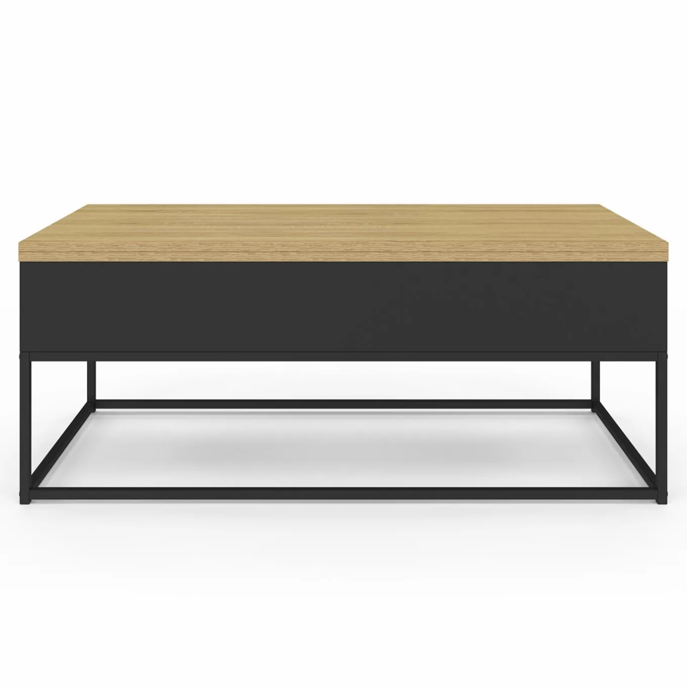 IDMarket Table basse rectangulaire industrielle relevable et convertible pour manger* Meubles Bas|Salon Complet