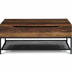 IDMarket Table basse relevable style industriel effet bois vieilli* Meubles Bas|Collection Industrielle