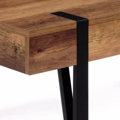 IDMarket Table basse style industriel 1 tiroir pied épingle* Meubles Tiroirs|Meubles En Bois