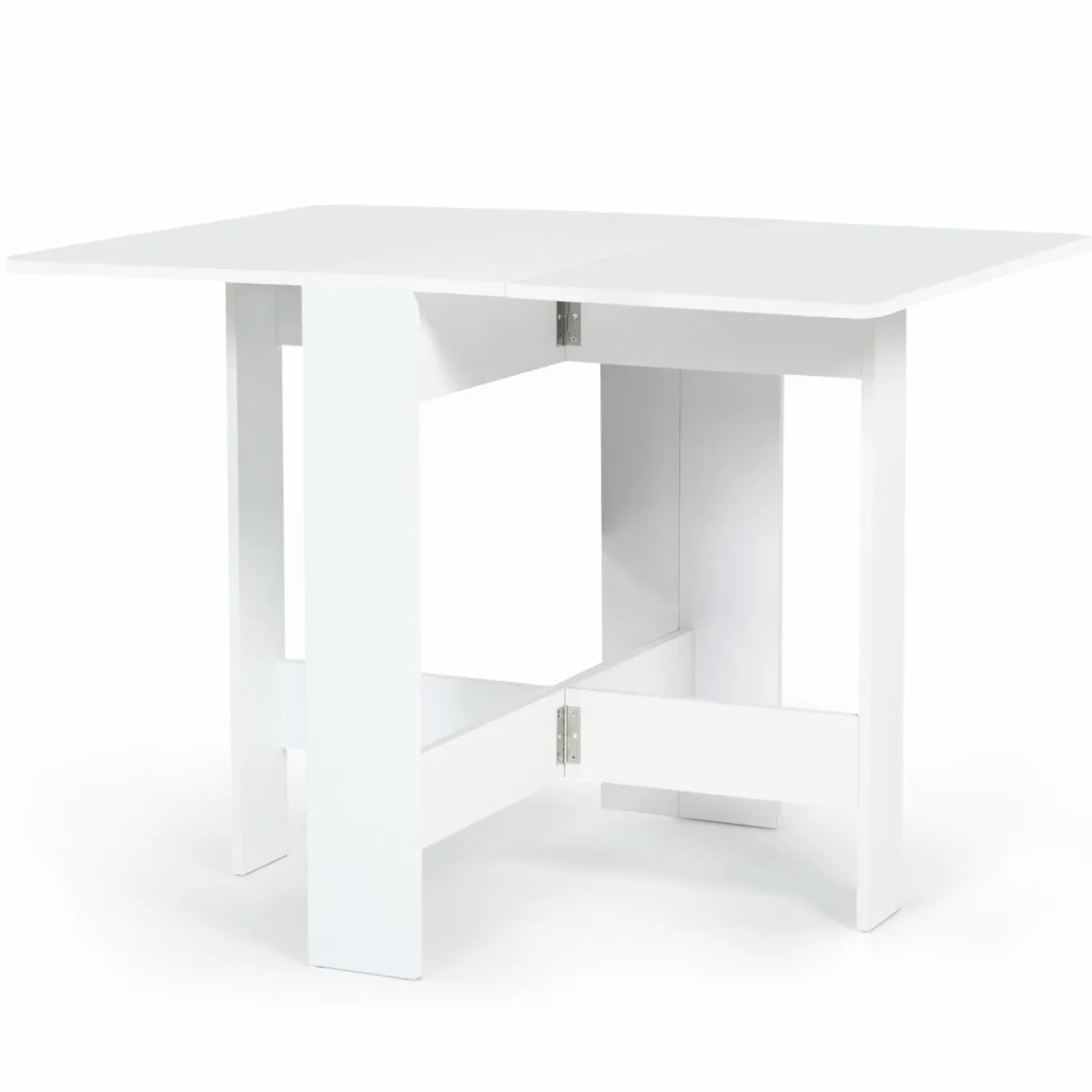 IDMarket Table console blanche en bois* Meubles Blancs|Consoles