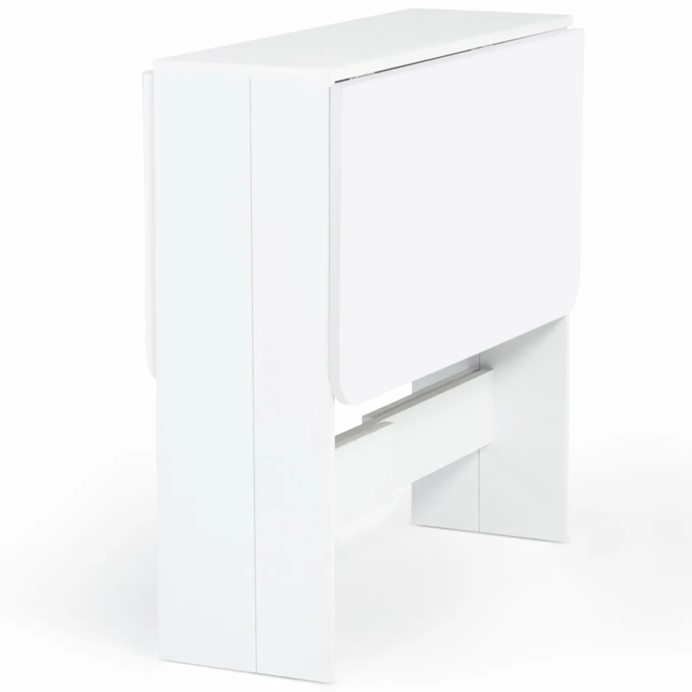 IDMarket Table console blanche en bois* Meubles Blancs|Consoles