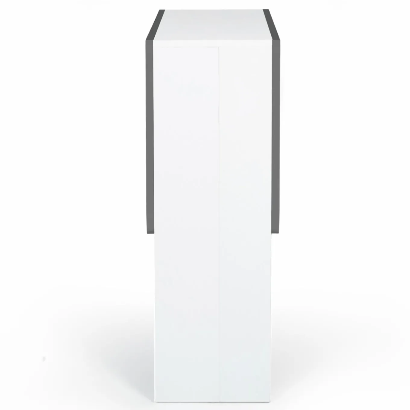 IDMarket Table console blanche et grise en bois* Meubles Blancs|Collection Contemporaine