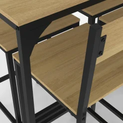 IDMarket Table de bar design industriel avec 6 chaises* Meubles Hauts|Meubles En Bois