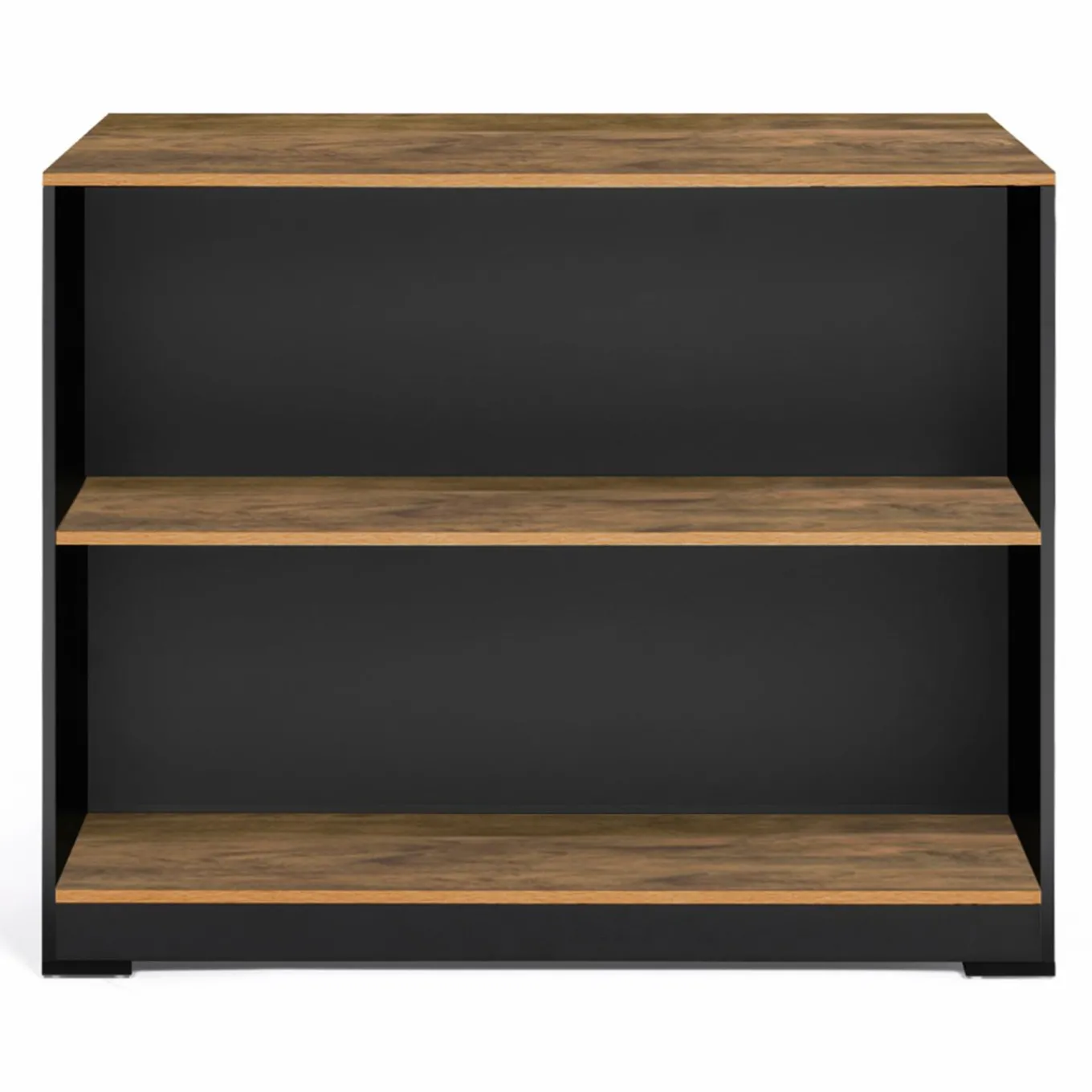 IDMarket Table de bar îlot bois noir et plateau foncé* Collection Vintage|Mange Debout