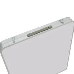IDMarket Table de camping pliante de 120 cm à hauteur réglable pour 4 personnes* Mobilier Pliant D'Appoint|Salons De Jardin