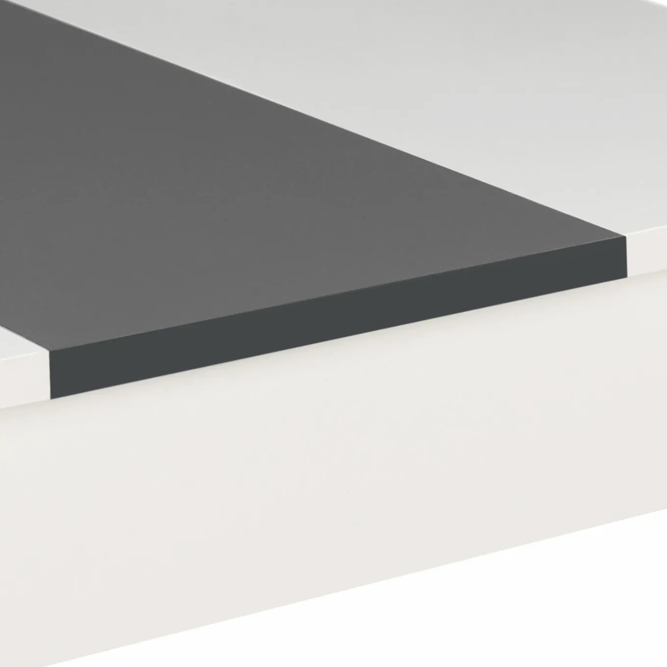 IDMarket Table de cuisine 6 personnes blanche et grise* Meubles Bas|Meubles Blancs