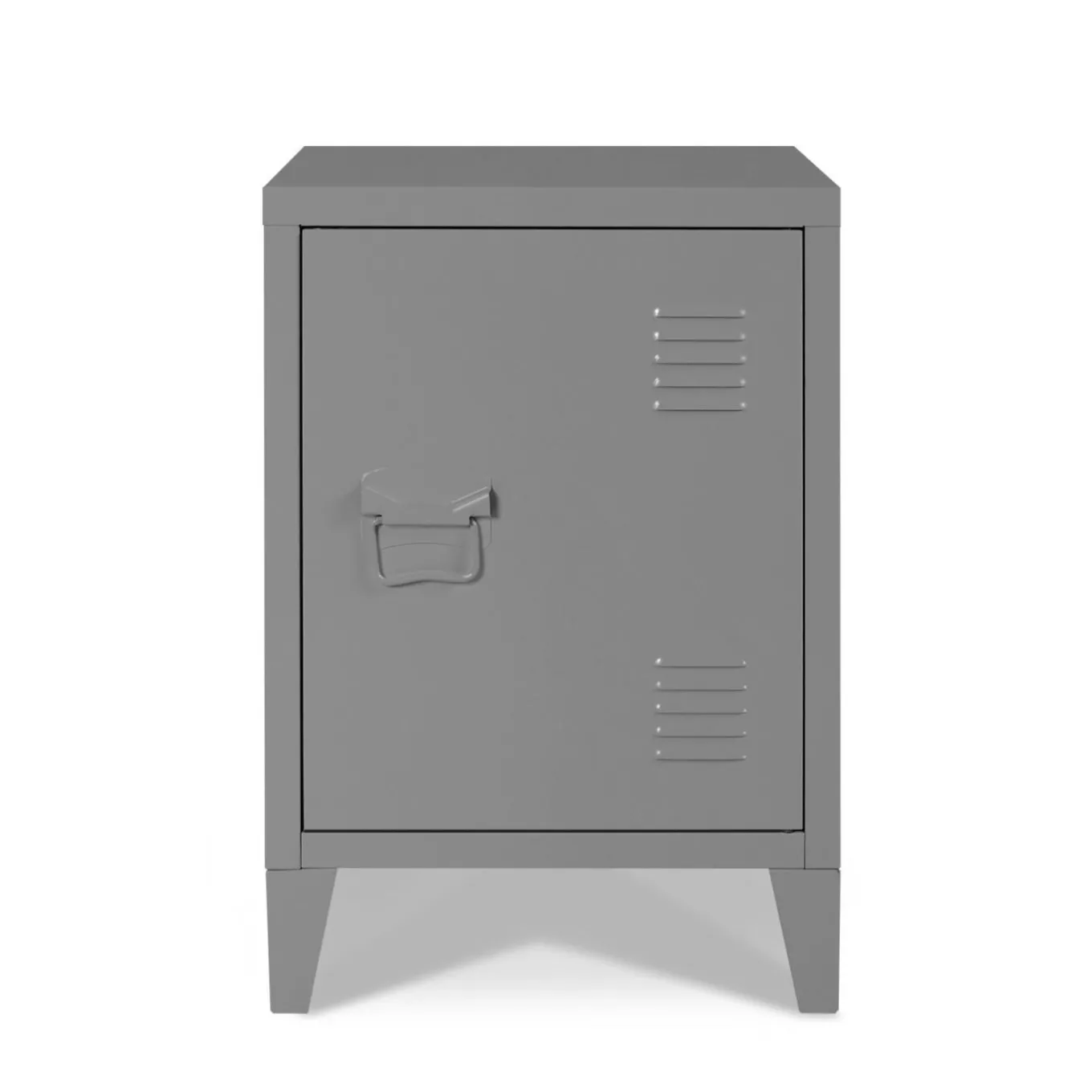 IDMarket Table de nuit en métal gris foncé style industriel* Collection Métal|Tables De Chevet