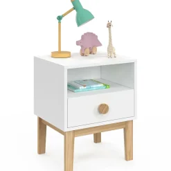 IDMarket Table de nuit enfant tiroir + niche*Enfant Meubles Tiroirs|Meubles Bas