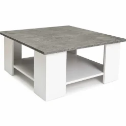IDMarket Table de salon imitation béton* Meubles Bas|Collection Design