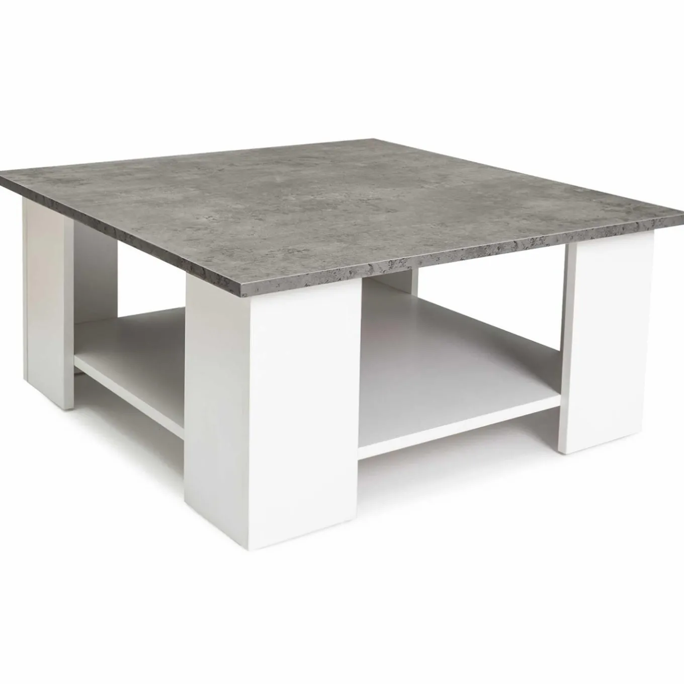 IDMarket Table de salon imitation béton* Meubles Bas|Collection Design