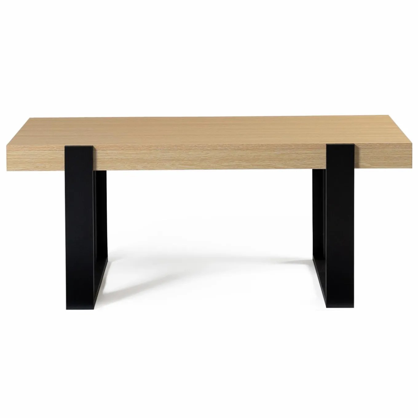 IDMarket Table de salon style industriel bois et noir* Collection Moderne|Salon Complet