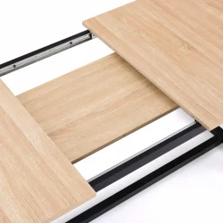 IDMarket Table extensible industrielle 6-10 personnes 200 cm* Meubles En Bois|Collection Industrielle