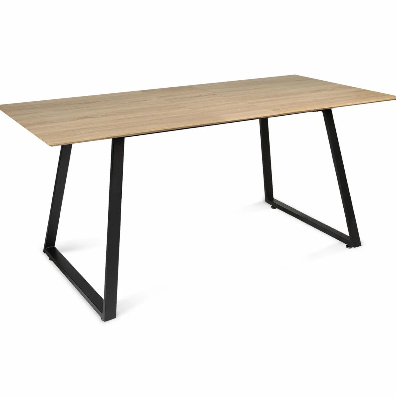 IDMarket Table extensible moderne bois et métal* Collection Industrielle|Salle À Manger Complète