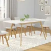 IDMarket Table extensible scandinave blanche* Meubles Blancs|Collection Scandinave