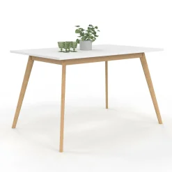 IDMarket Table extensible scandinave blanche* Meubles Blancs|Collection Scandinave