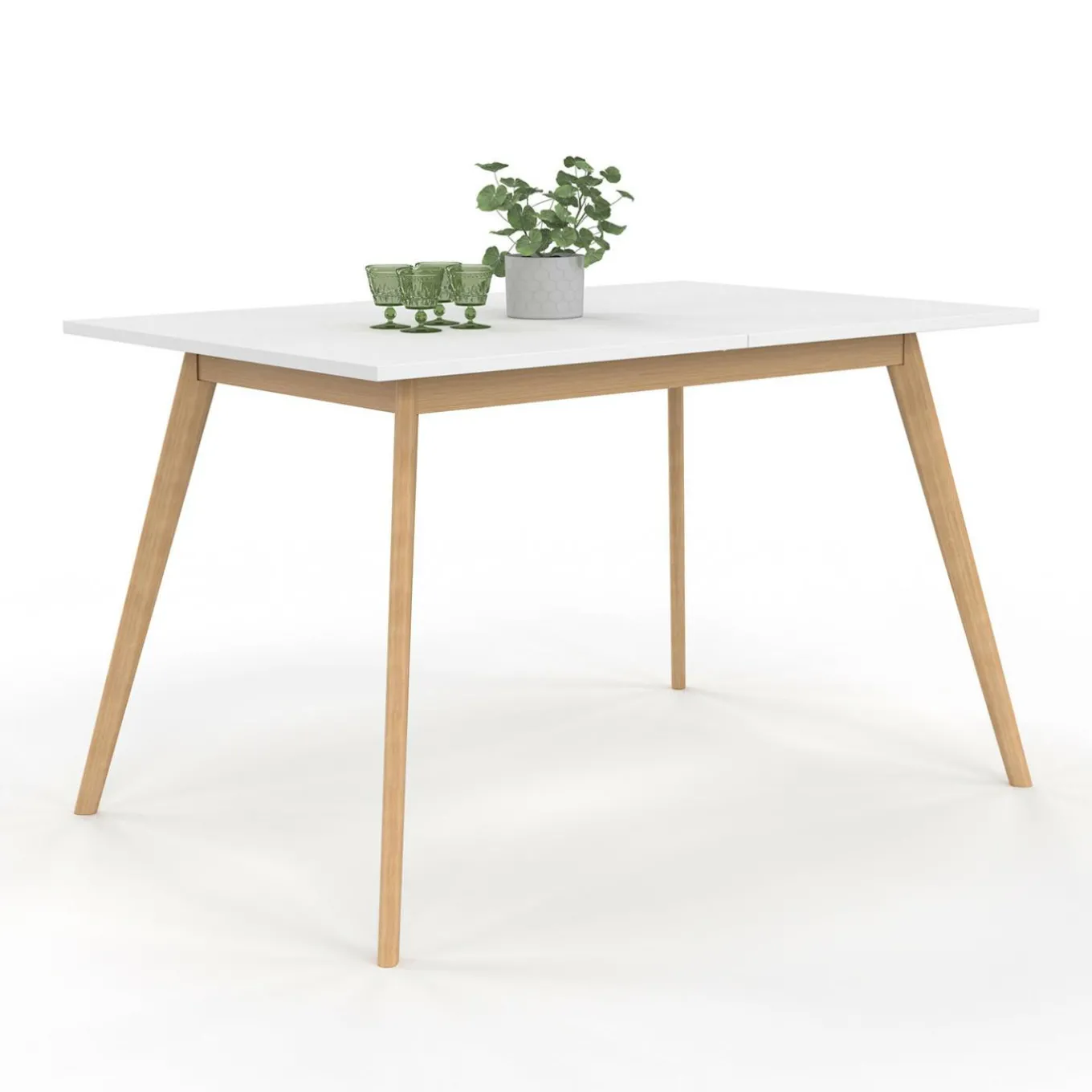 IDMarket Table extensible scandinave blanche* Meubles Blancs|Collection Scandinave