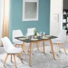 IDMarket Table extensible scandinave grise anthracite* Collection Scandinave|Tables