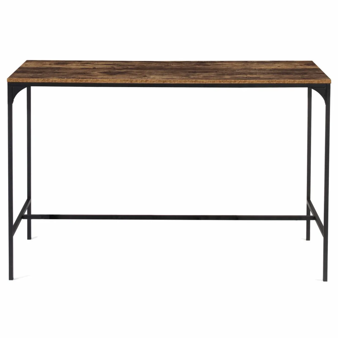 IDMarket Table haute avec 6 tabourets bois effet vieilli* Collection Vintage|Collection Industrielle