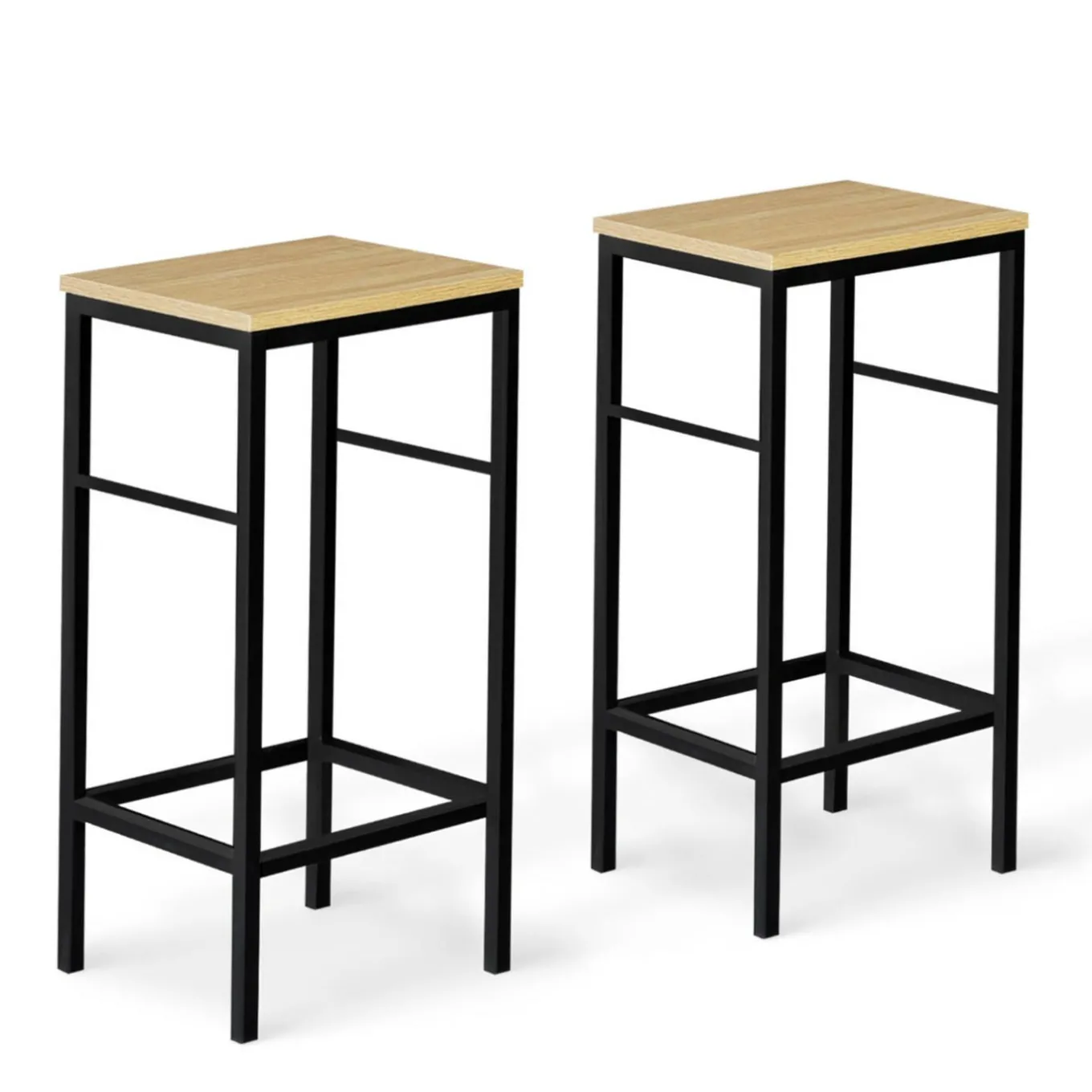 IDMarket Table haute avec tabourets pour 2 style industriel* Collection Industrielle|Mange Debout