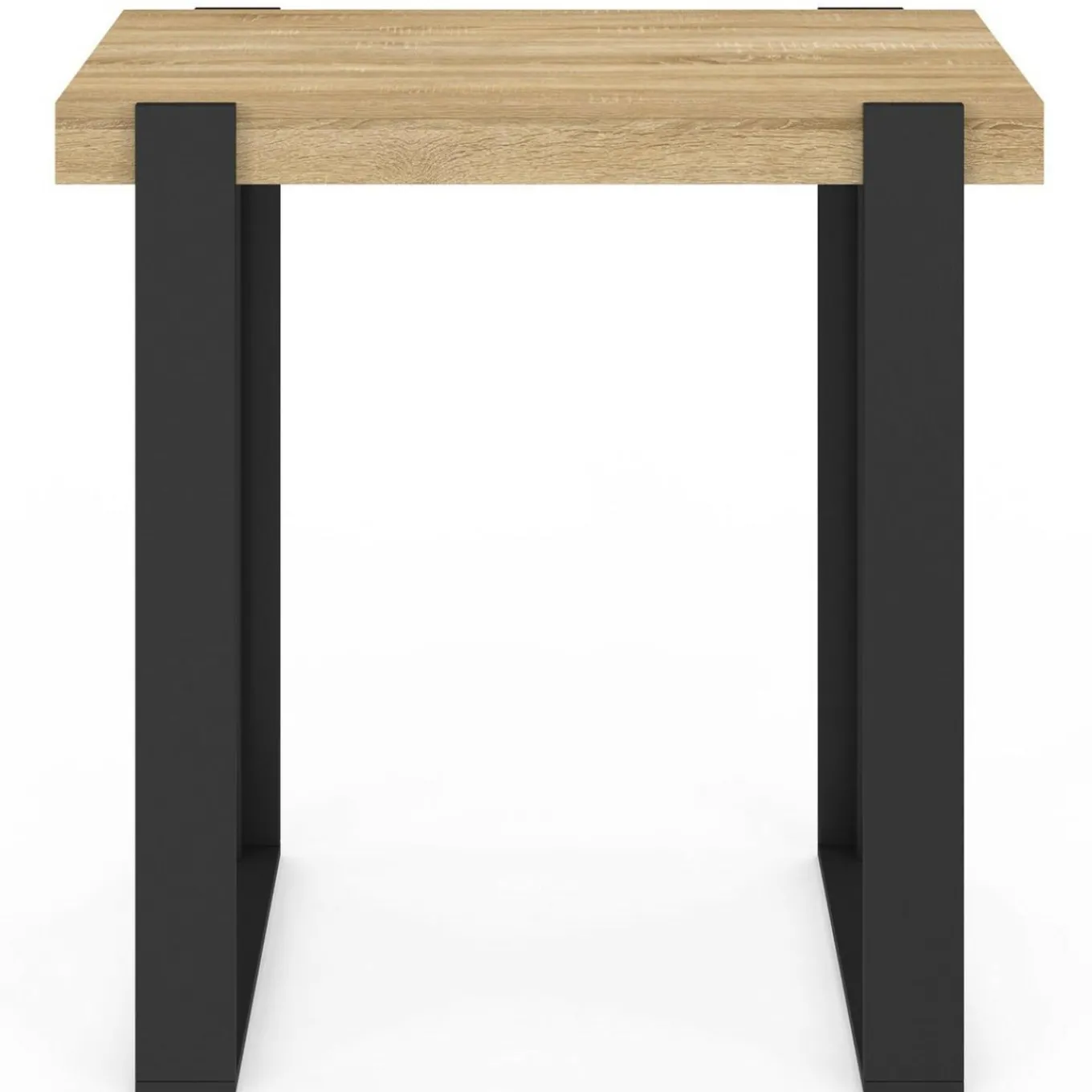 IDMarket Table haute mange debout noir et bois 113 cm* Meubles Hauts|Collection Design