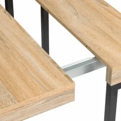 IDMarket Table industrielle extensible 10 personnes 235 cm* Meubles En Bois|Collection Agencement Magasin