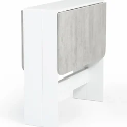IDMarket Table pliante design blanche et grise* Meubles Blancs|Collection Contemporaine