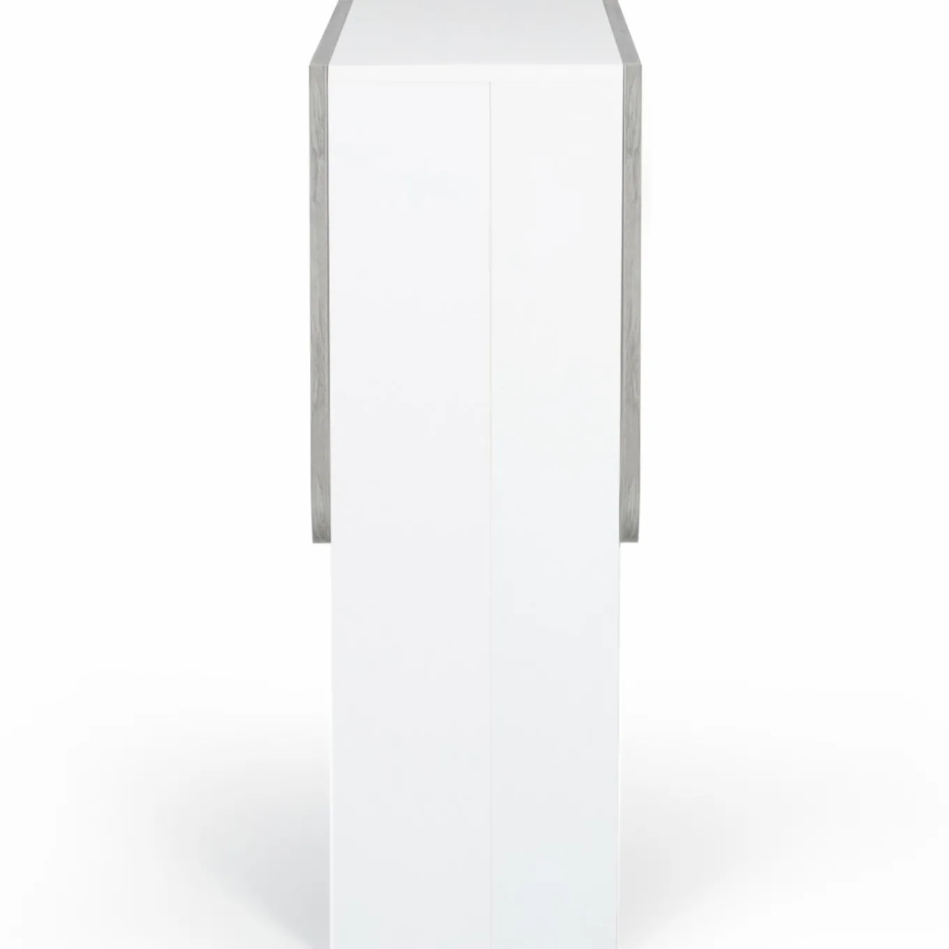IDMarket Table pliante design blanche et grise* Meubles Blancs|Collection Contemporaine