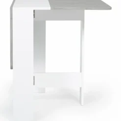 IDMarket Table pliante design blanche et grise* Meubles Blancs|Collection Contemporaine