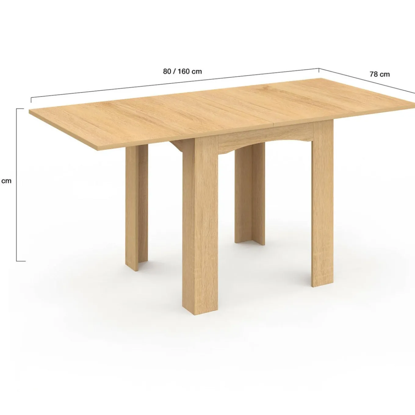 IDMarket Table salle à manger extensible imitation hêtre* Meubles En Bois|Collection Design