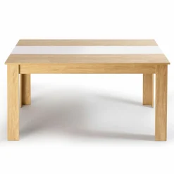 IDMarket Table salle à manger moderne imitation hêtre et blanc* Collection Contemporaine|Salle À Manger Complète