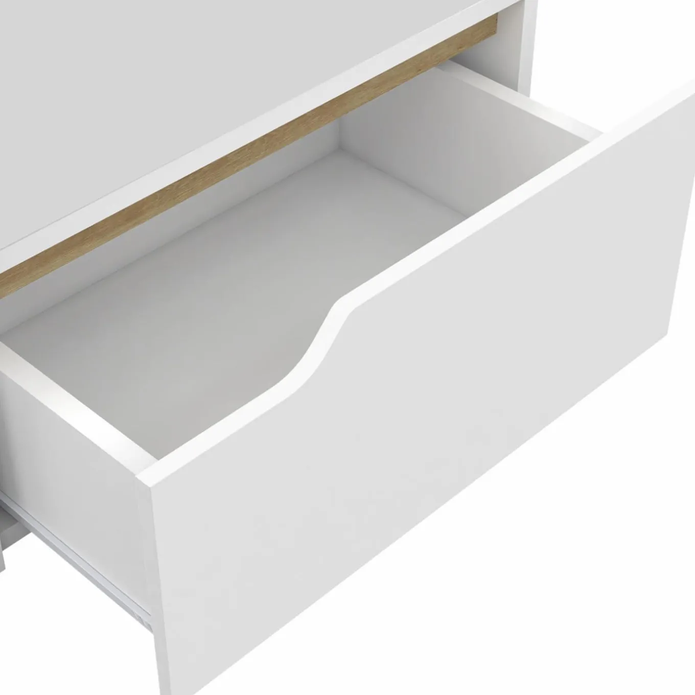 IDMarket Tables de chevet murales suspendues blanches : lot de 2* Collection Scandinave|Tables De Chevet