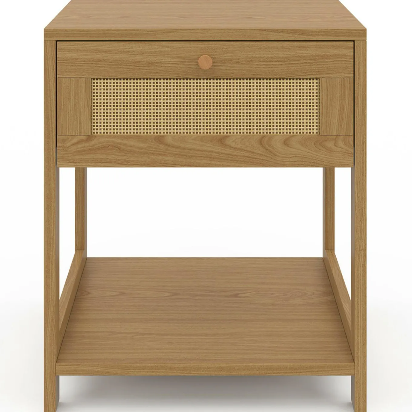 IDMarket Tables de chevet vintage imitation cannage* Meubles Tiroirs|Meubles Bas