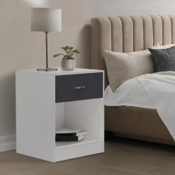 IDMarket Tables de nuit blanches* Meubles Tiroirs|Meubles Bas