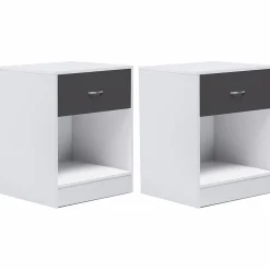 IDMarket Tables de nuit blanches* Meubles Tiroirs|Meubles Bas