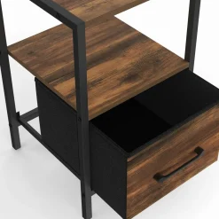 IDMarket Tables de nuit effet bois vieilli* Meubles Tiroirs|Meubles Bas