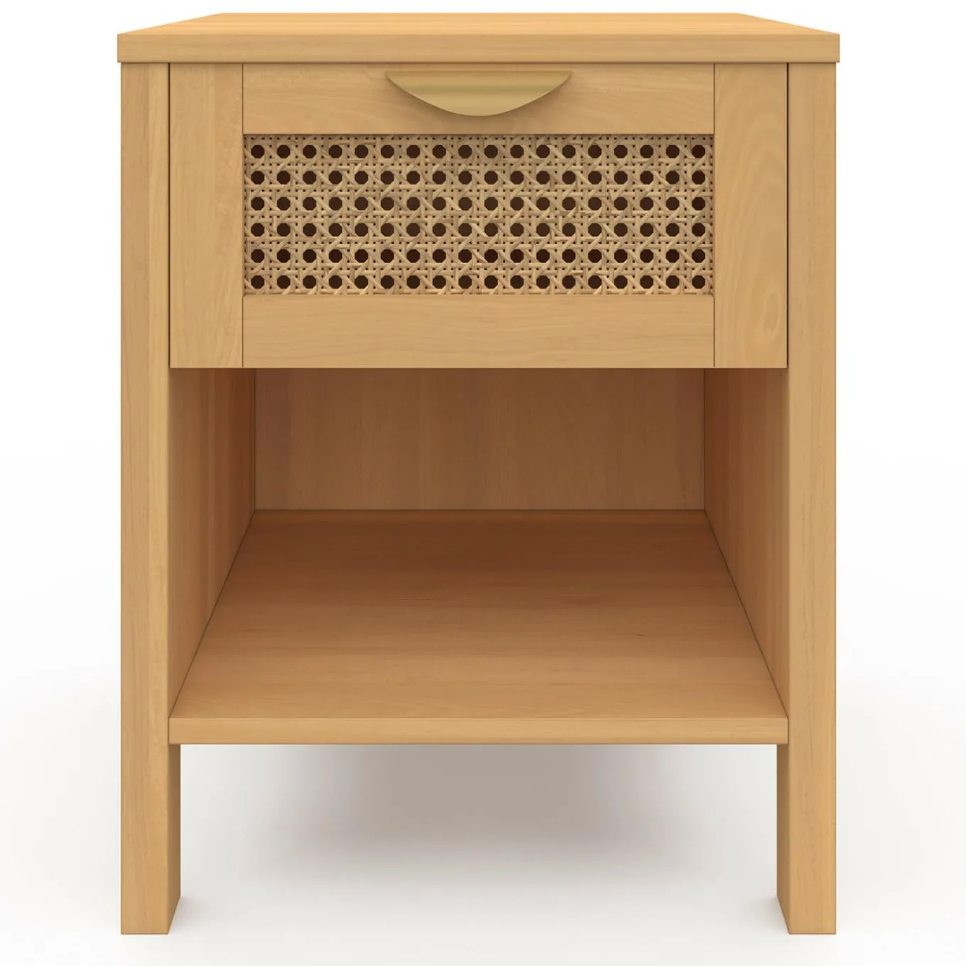 IDMarket Tables de nuit en bois clair avec un tiroir et une niche* Meubles Tiroirs|Meubles Bas