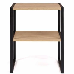 IDMarket Tables de nuit industrielles bois et métal noir* Collection Industrielle|Chambre Complète Adulte