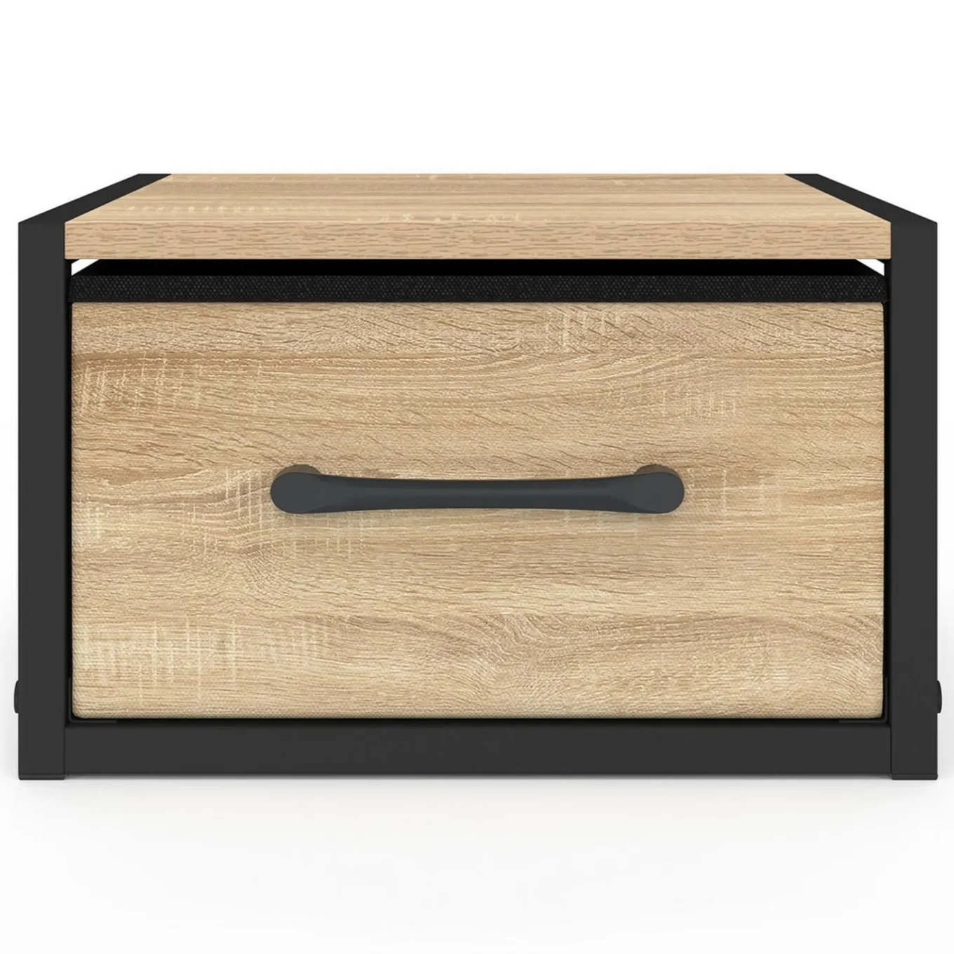 IDMarket Tables de nuit murales industrielles* Chambre Complète Adulte|Tables De Chevet